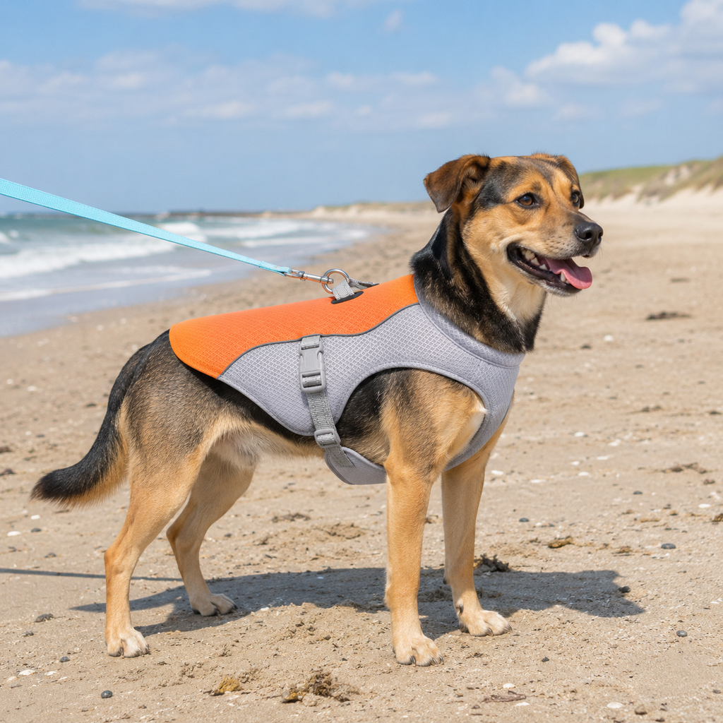 Leichte atmungsaktive Kühlweste für Hunde -perfekt für die heißen Tage